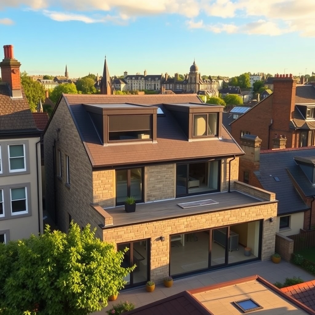 Vertical house extension Edinburgh 