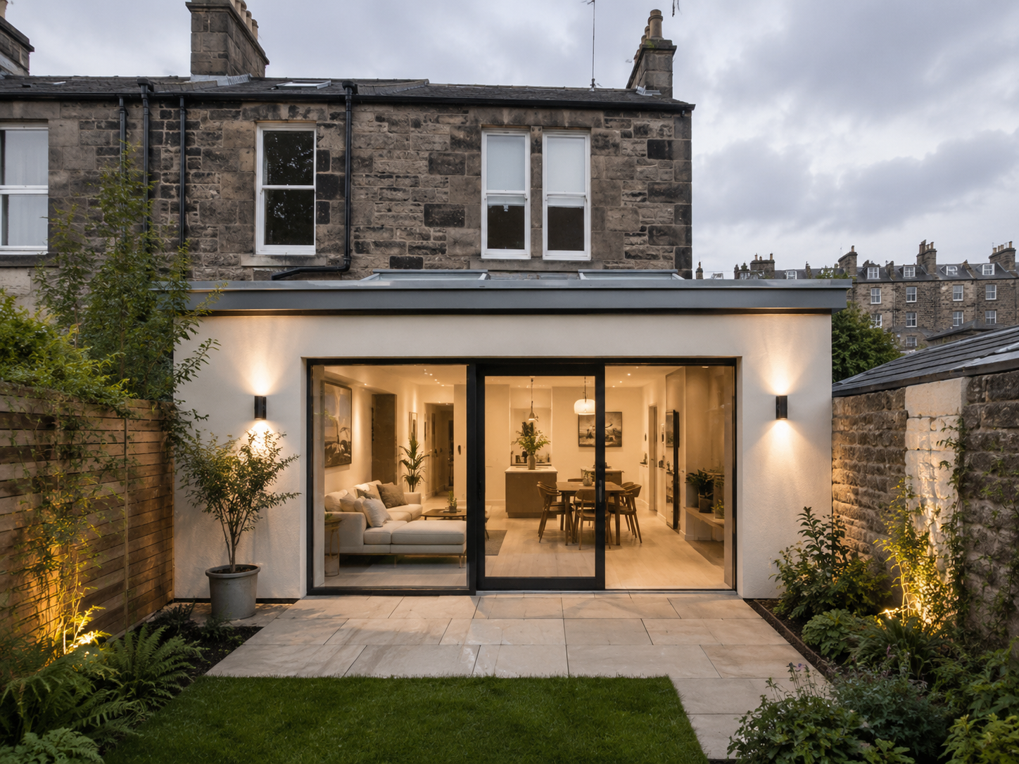 Single storey house extension costs Edinburgh 
